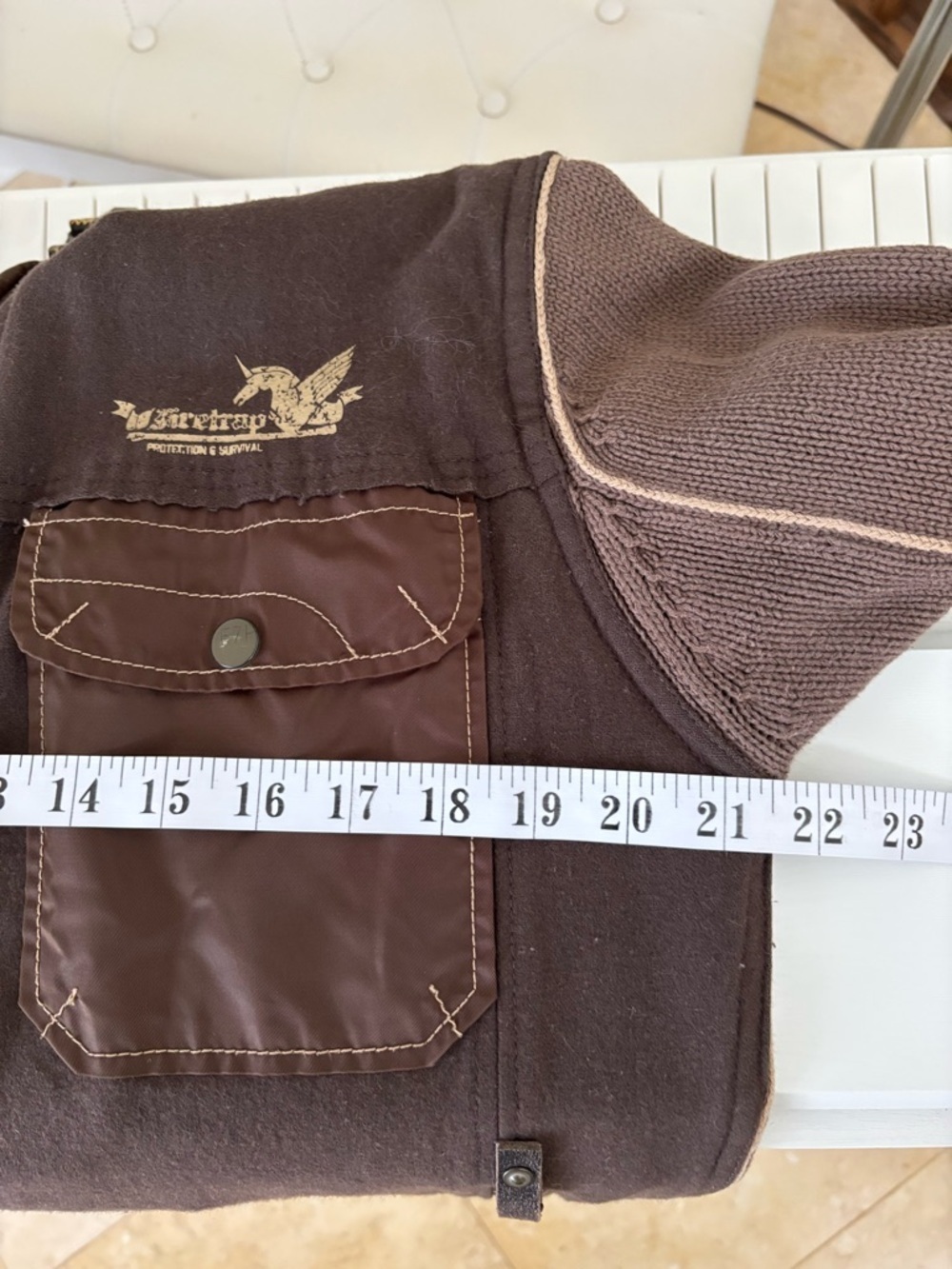 Men's Brown Zip-Up Sweater Jacket - Unbranded - Picture 12 of 13